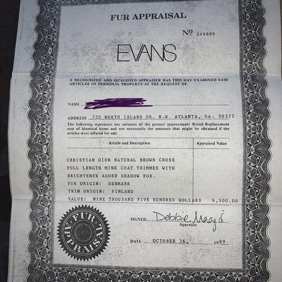 Authentic Christian Dior Mink Fur Coat Large 10 - Picture 8 of 8